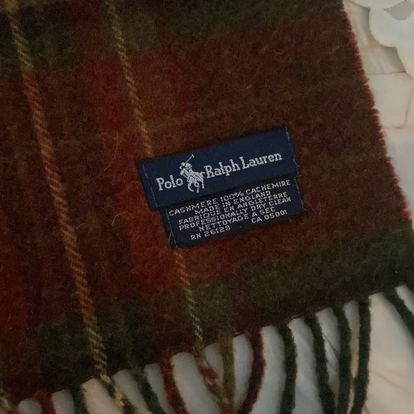 Mens cashmere Polo Ralph Lauren scarf